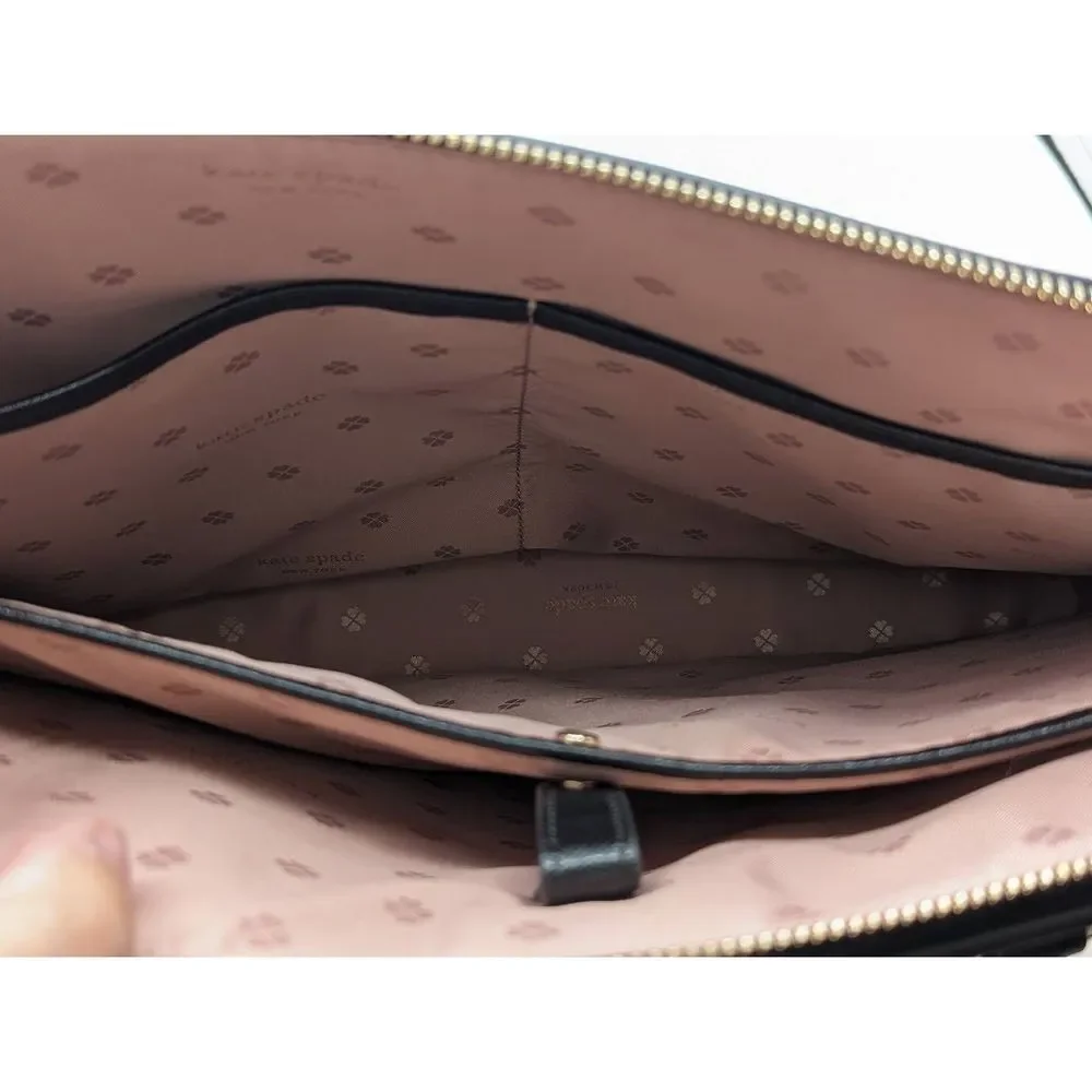 kate spade Black Leather Laptop Bag